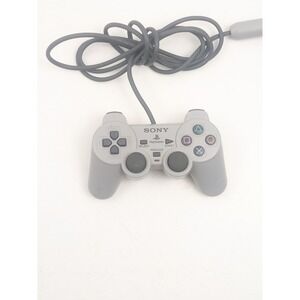 Sony PlayStation 1 PS1 Controller SCPH-1200 Gray Wired Authentic Gamepad
